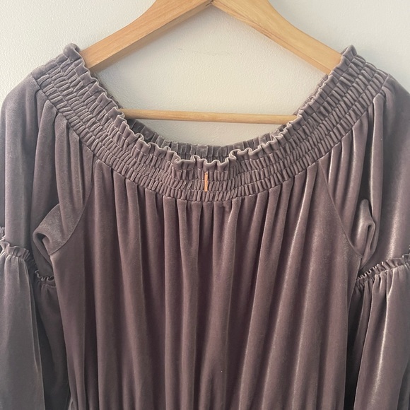 MISA Los Angeles Talin Metallic Velvet Dress - Picture 6 of 14